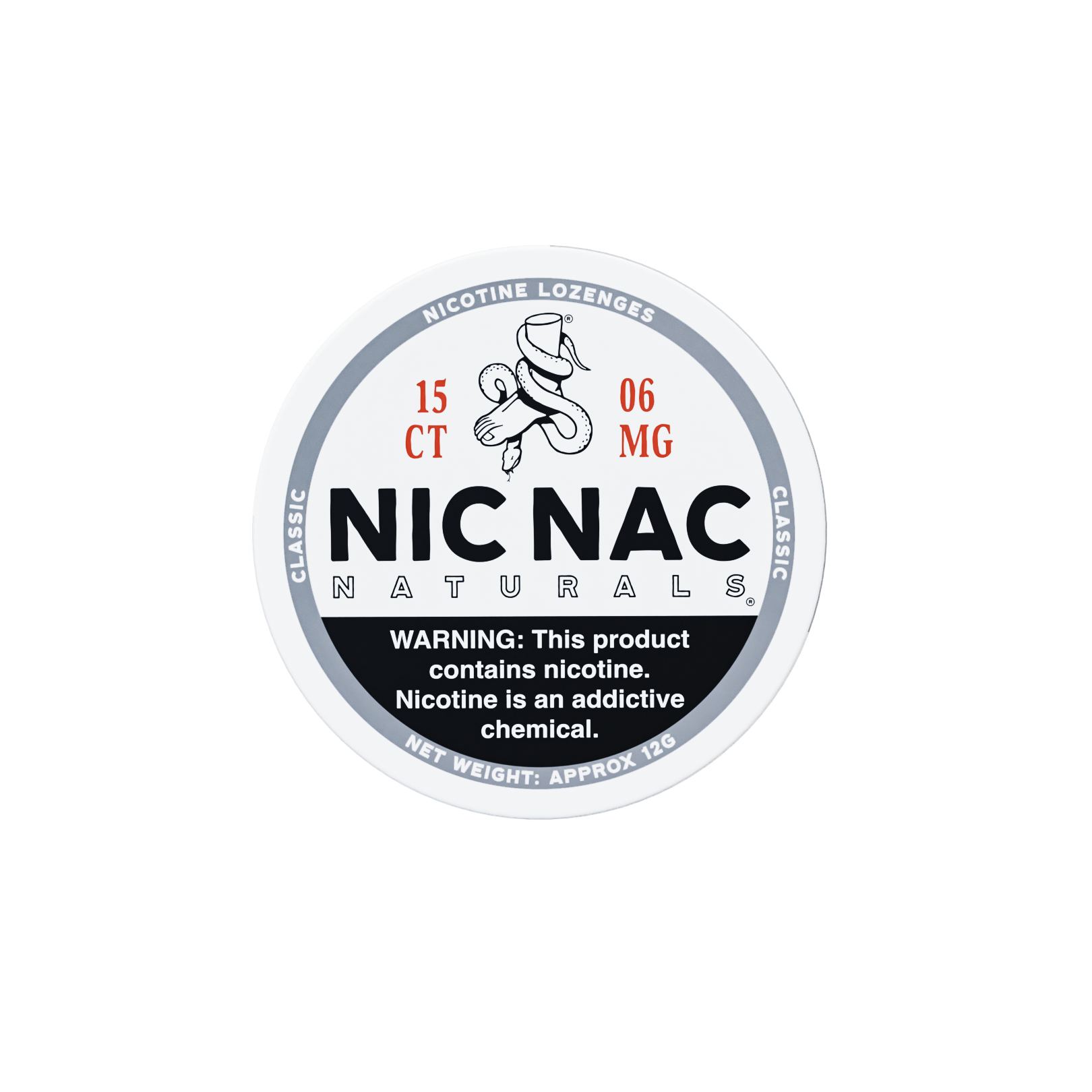 Nic Nac Classic Old Design 6MG Nicotine Lozenges
