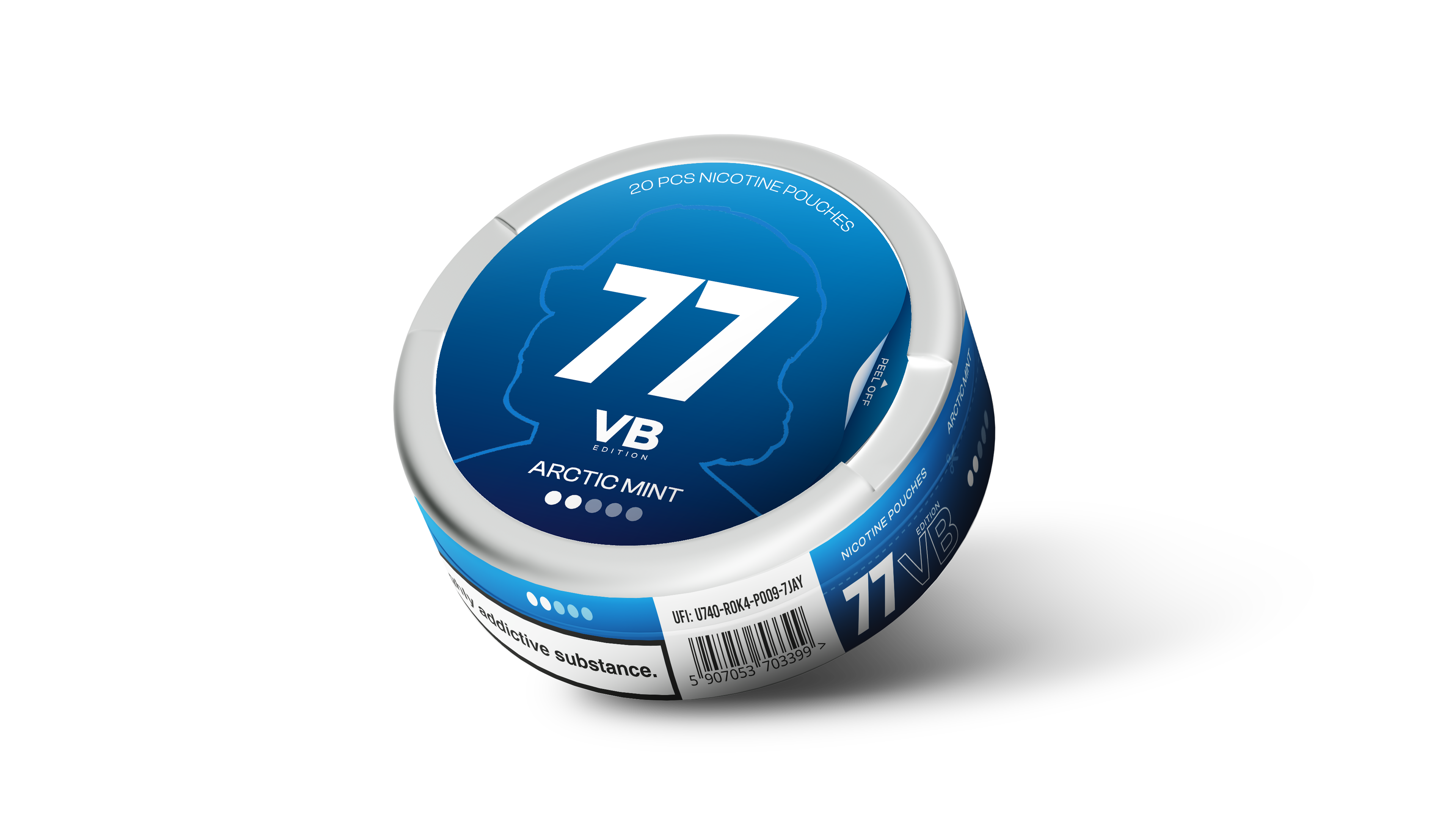 77 VB Edition Arctic Mint Nicotine Pouches