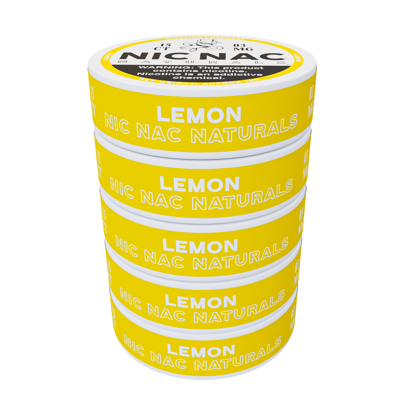 Nic Nac Lemon 3MG Pack Of 5 Nicotine Lozenges