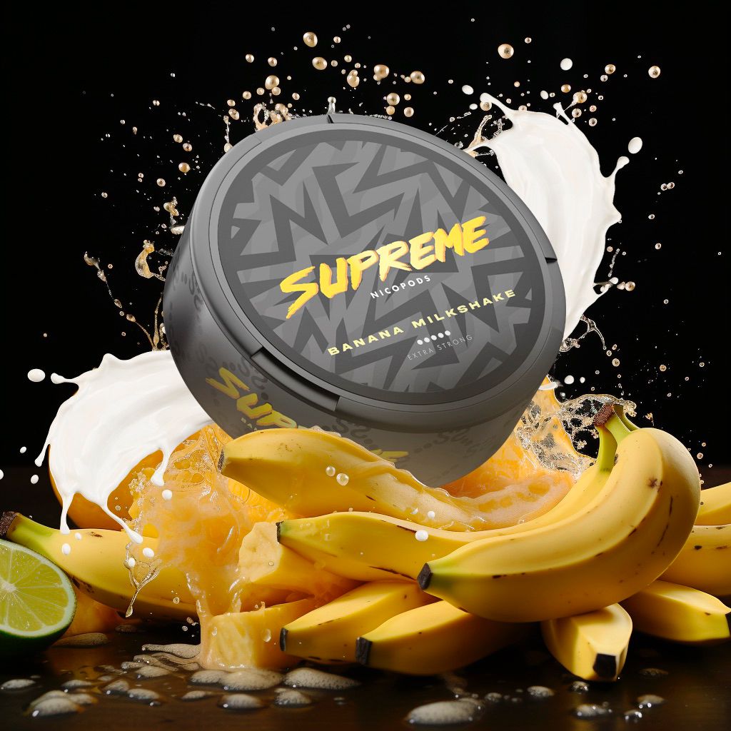 Supreme Extra Strong Banana Milkshake Nicotine Pouches