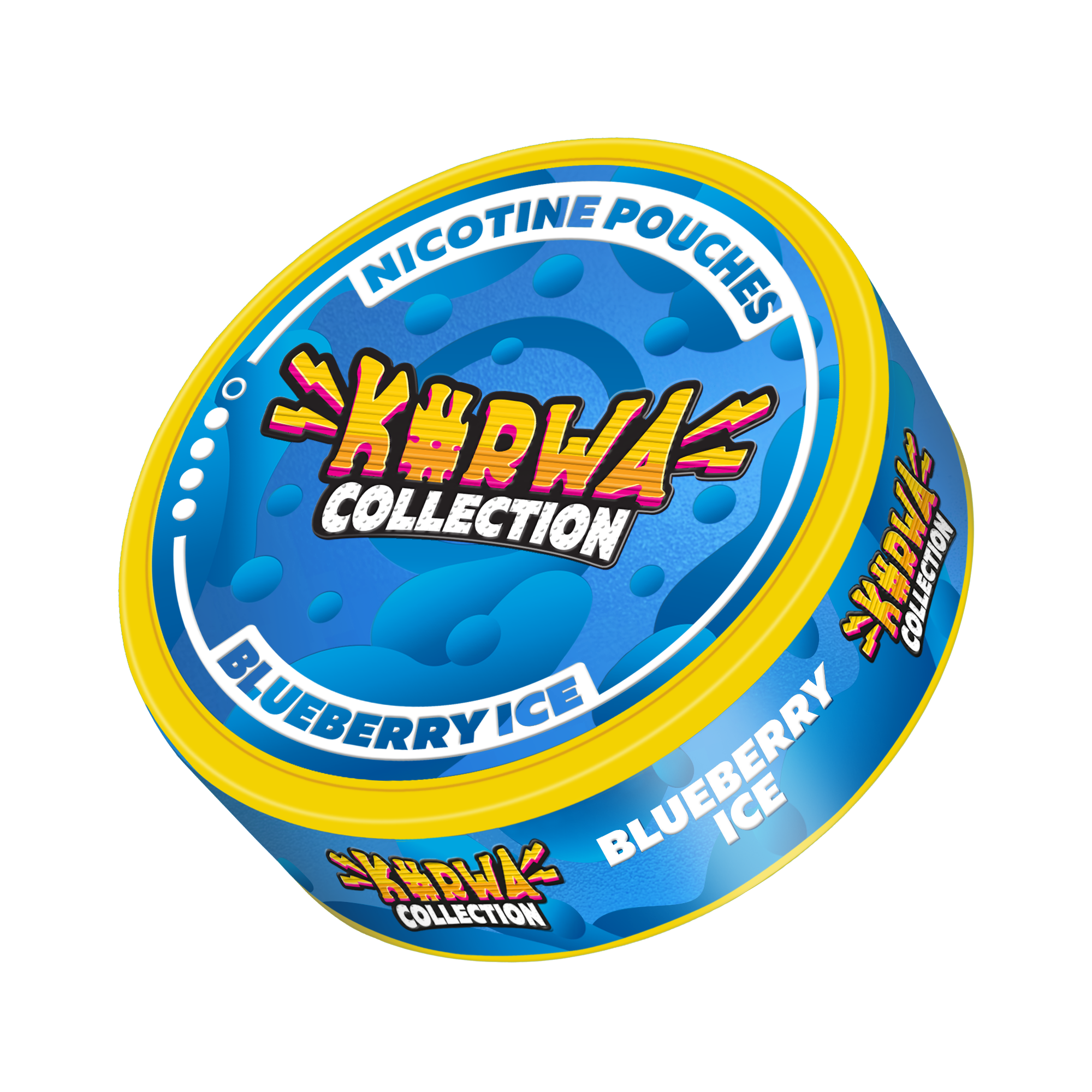 Kurwa Collection Blueberry Ice Side View Nicotine Pouches