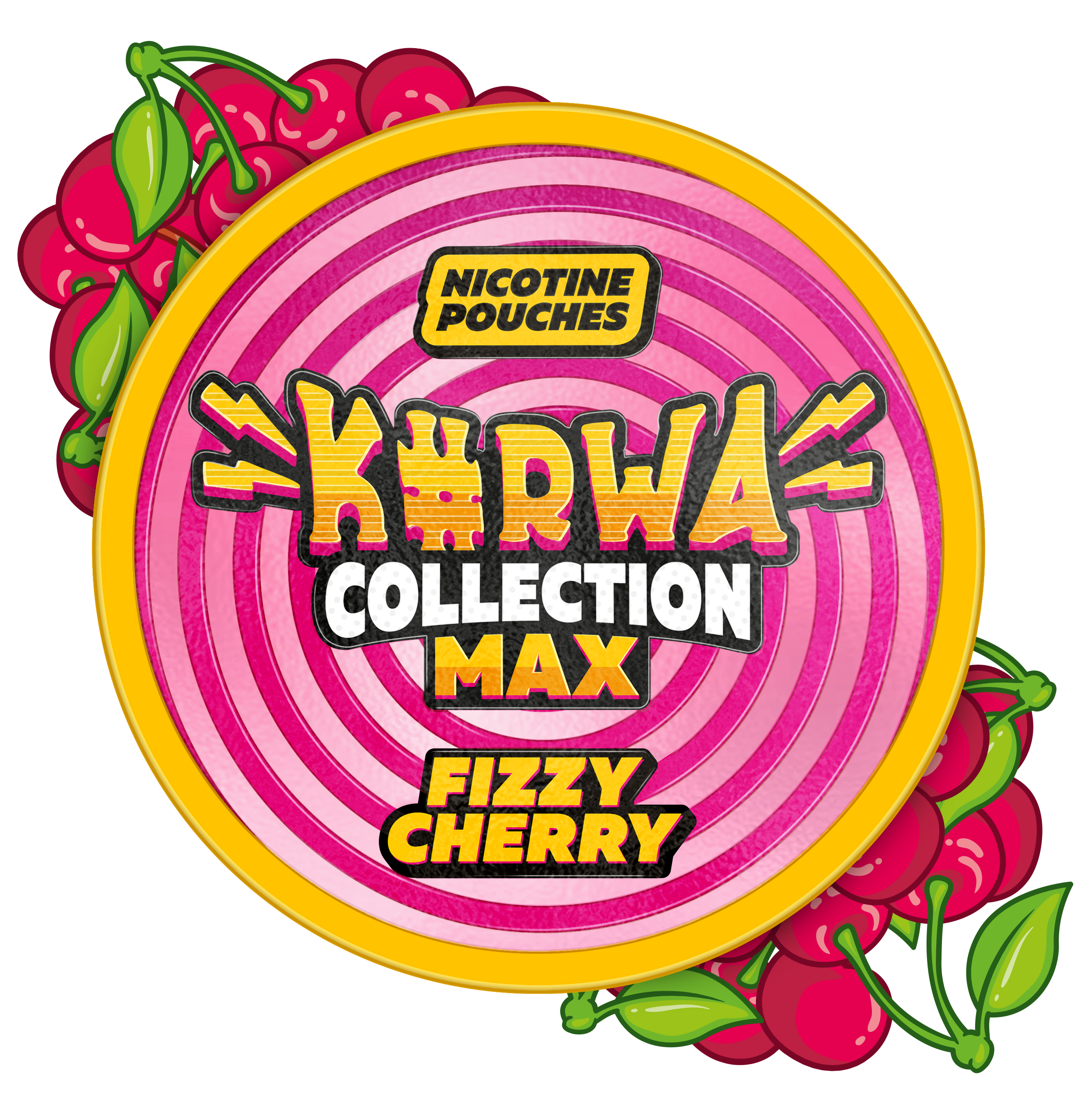 Kurwa Collection Max Fizzy Cherry Nicotine Pouches