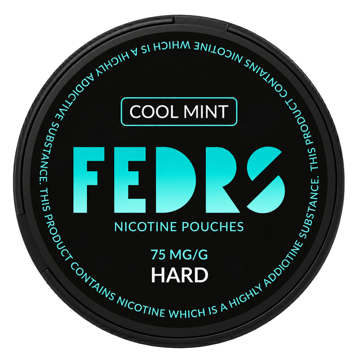 FEDRS BLACK Cool Mint Hard 75MG Nicotine Pouches