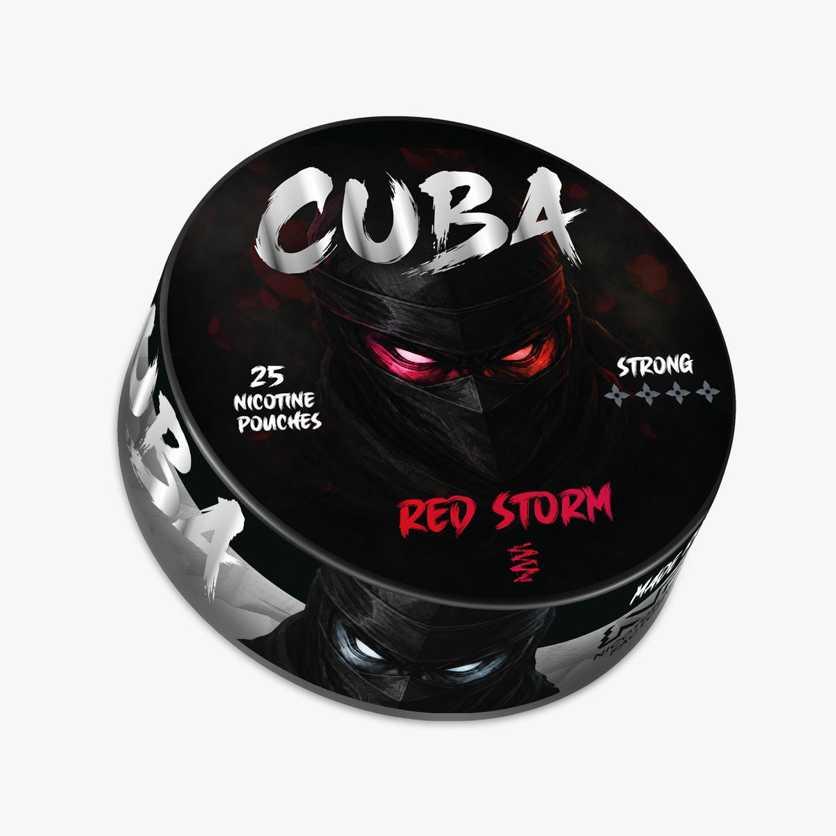 Cuba Ninja Red Storm 15.6MG Nicotine Pouches