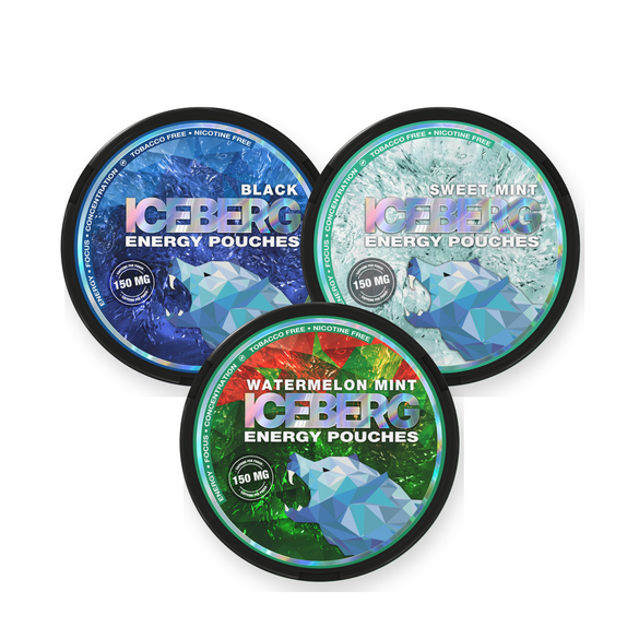 Iceberg Energy Top 3 Bundle Caffeine Pouches