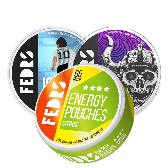 FEDRS Top 3 Bundle Nicotine & Caffeine Pouches