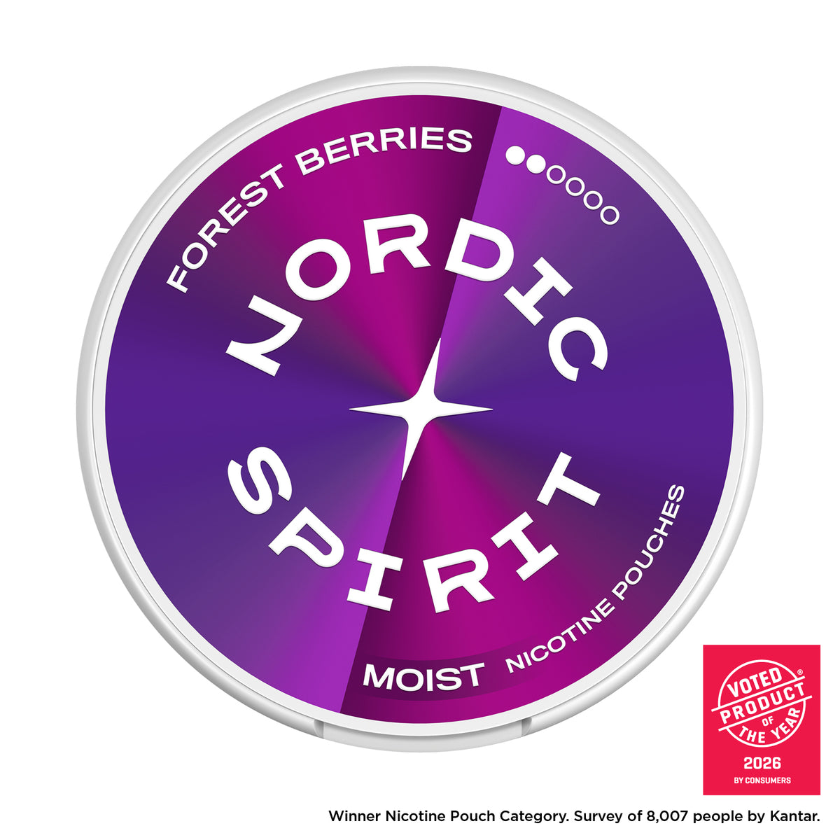 Nordic Spirit Forest Berries Regular Moist Nicotine Pouches