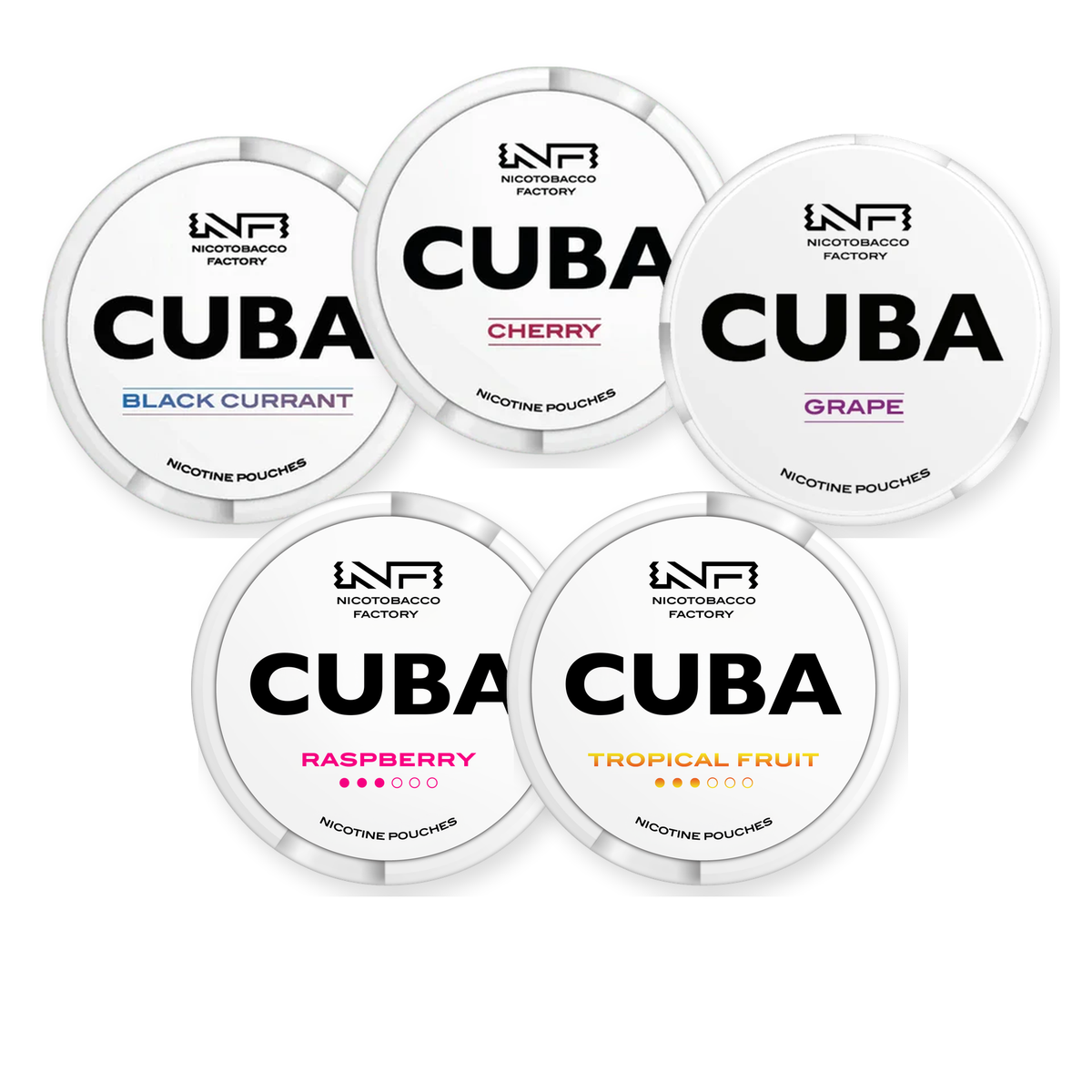 Cuba White Fruit Bundle 10.2MG Nicotine Pouches