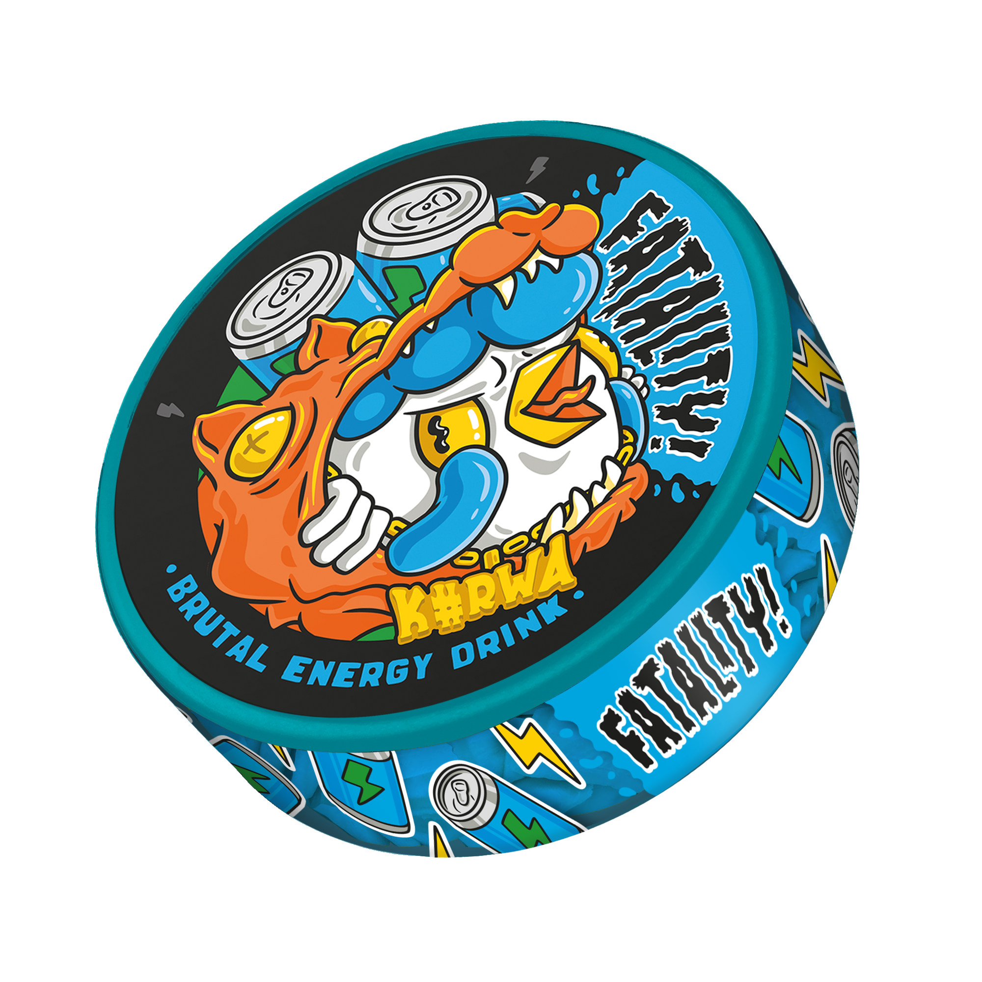 KURWA FATALITY Brutal Energy Drink - pouchline