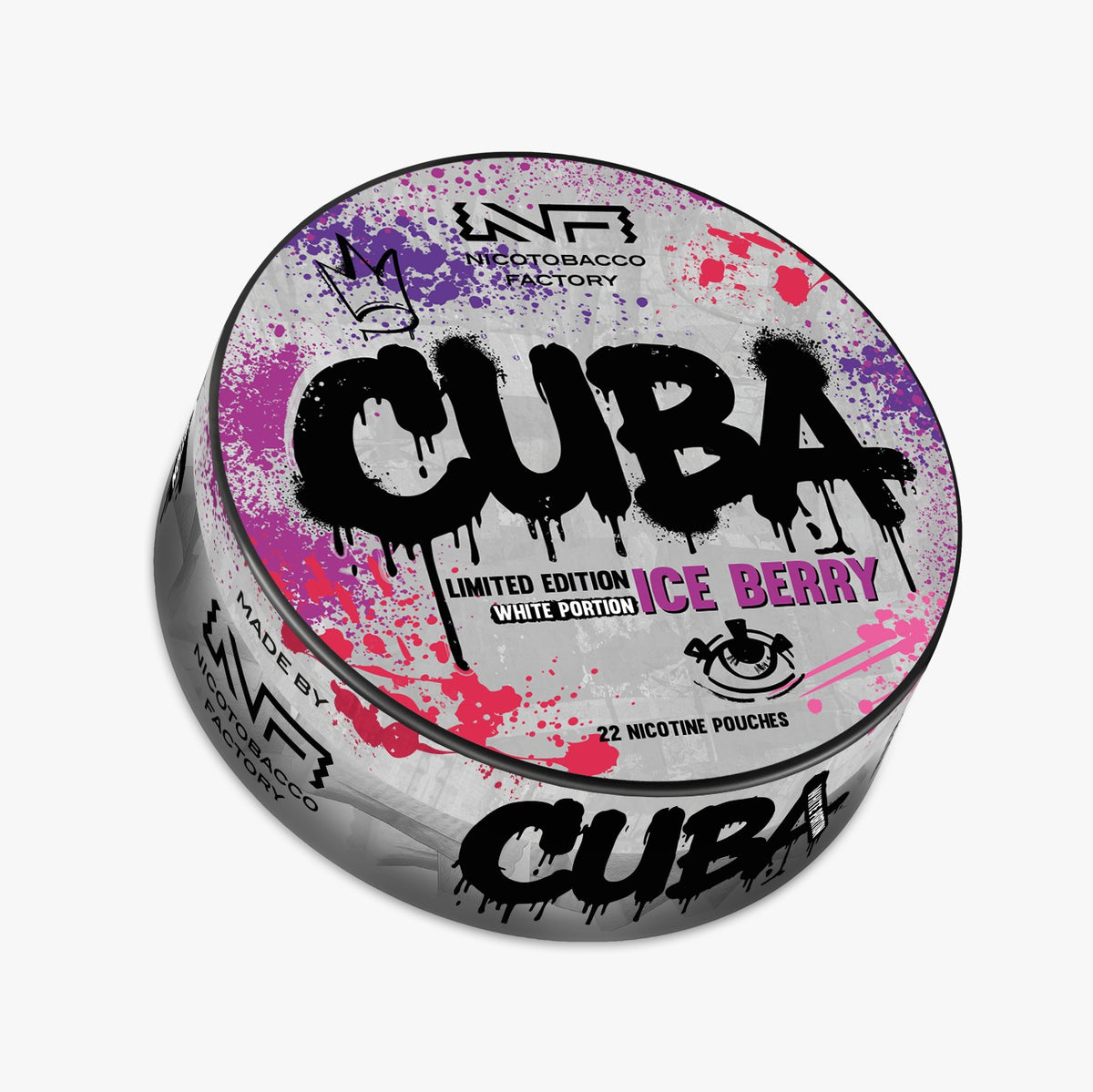 CUBA Ice White Limited Edition Ice Berry Nicotine Pouches