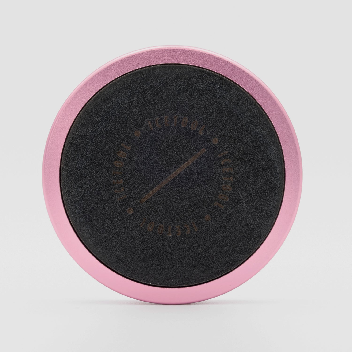 Icetool Slim Can Leatherface Candy Pink Black Nicotine Pouches Refill Tin Front View.
