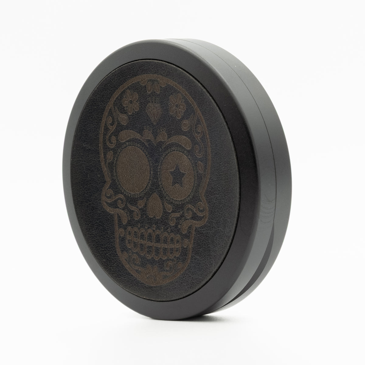 Icetool Leatherface Black Sugar Skull Nicotine Pouches Refill Tin Side View