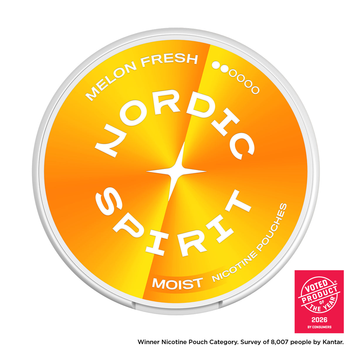 Nordic Spirit Melon Fresh Regular Moist Nicotine Pouches