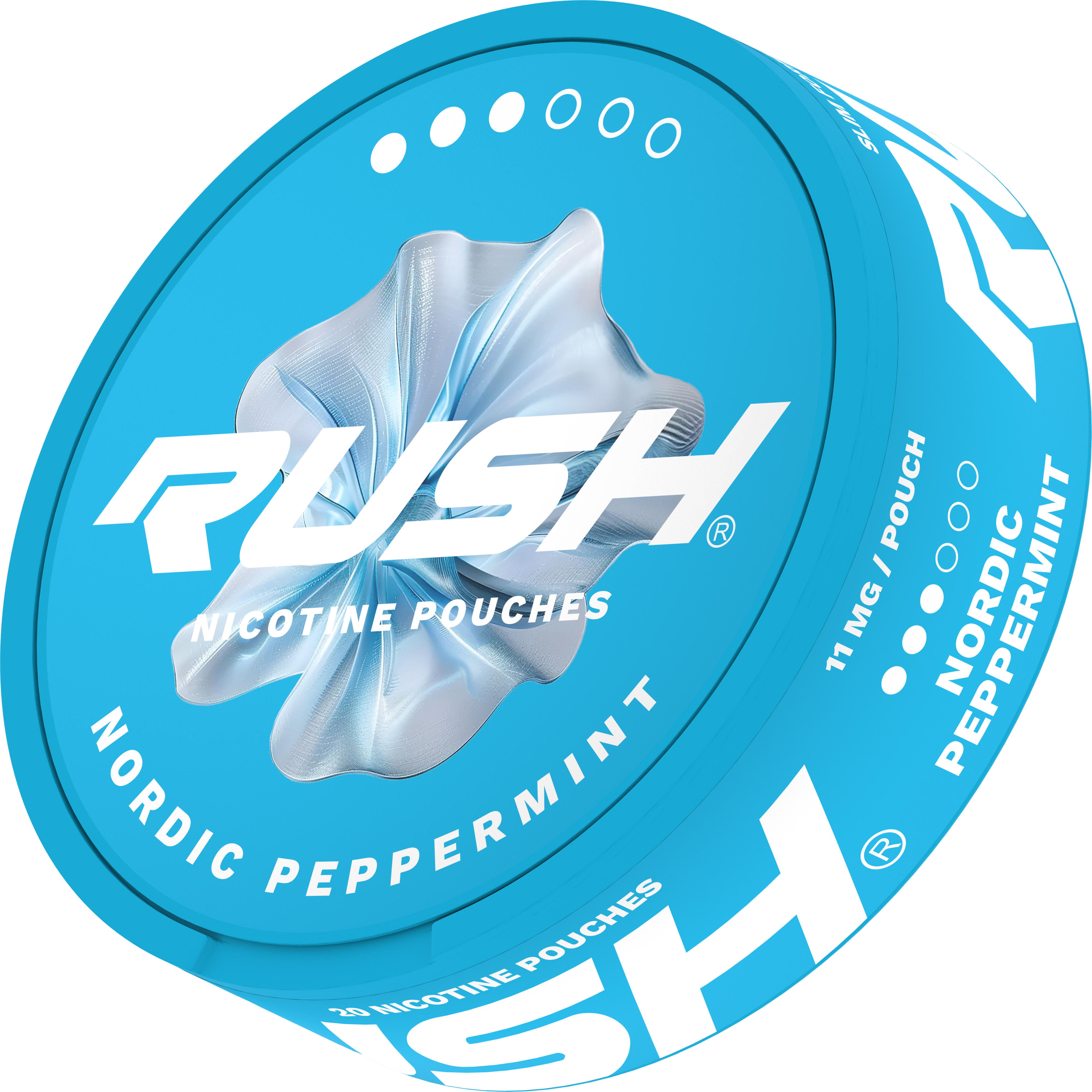 Rush Pro Nordic Peppermint Side View Nicotine Pouches