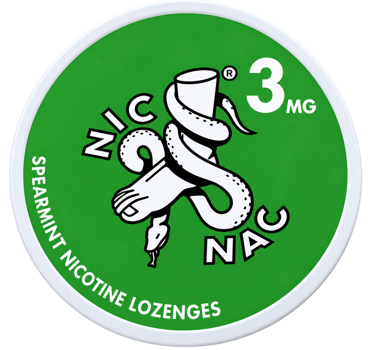 Nic Nac Spearmint 3MG Nicotine Lozenges