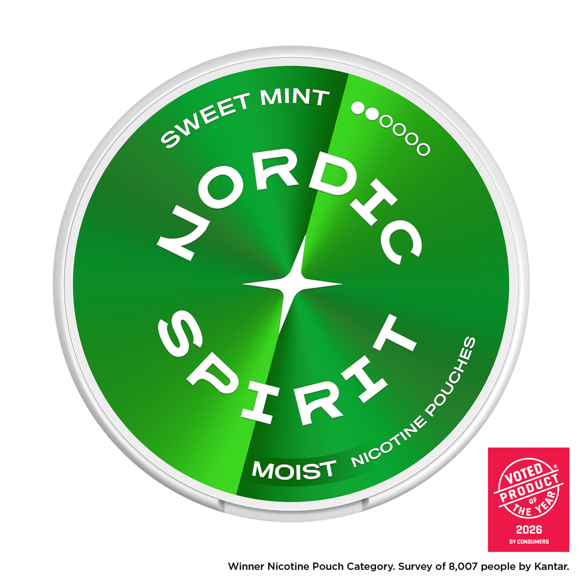 Nordic Spirit Sweet Mint Regular Moist Nicotine Pouches