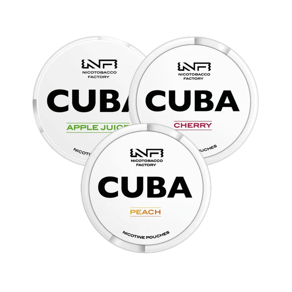Cuba White Top 3 Bundle Nicotine Pouches