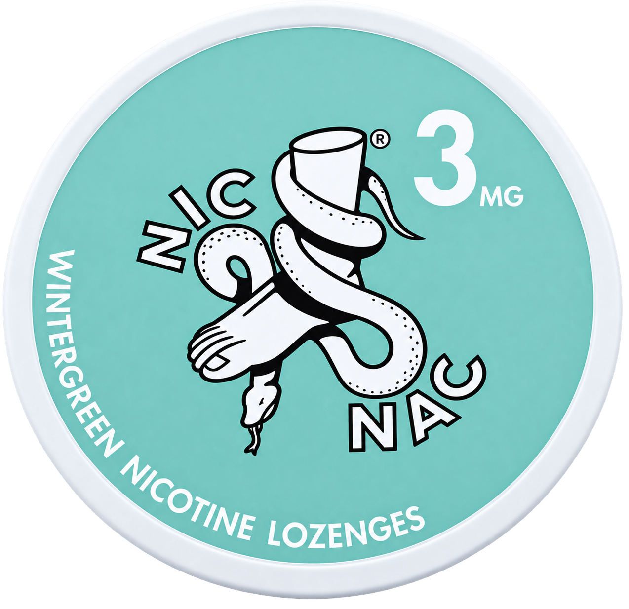 Nic Nac Wintergreen 3MG Nicotine Lozenges