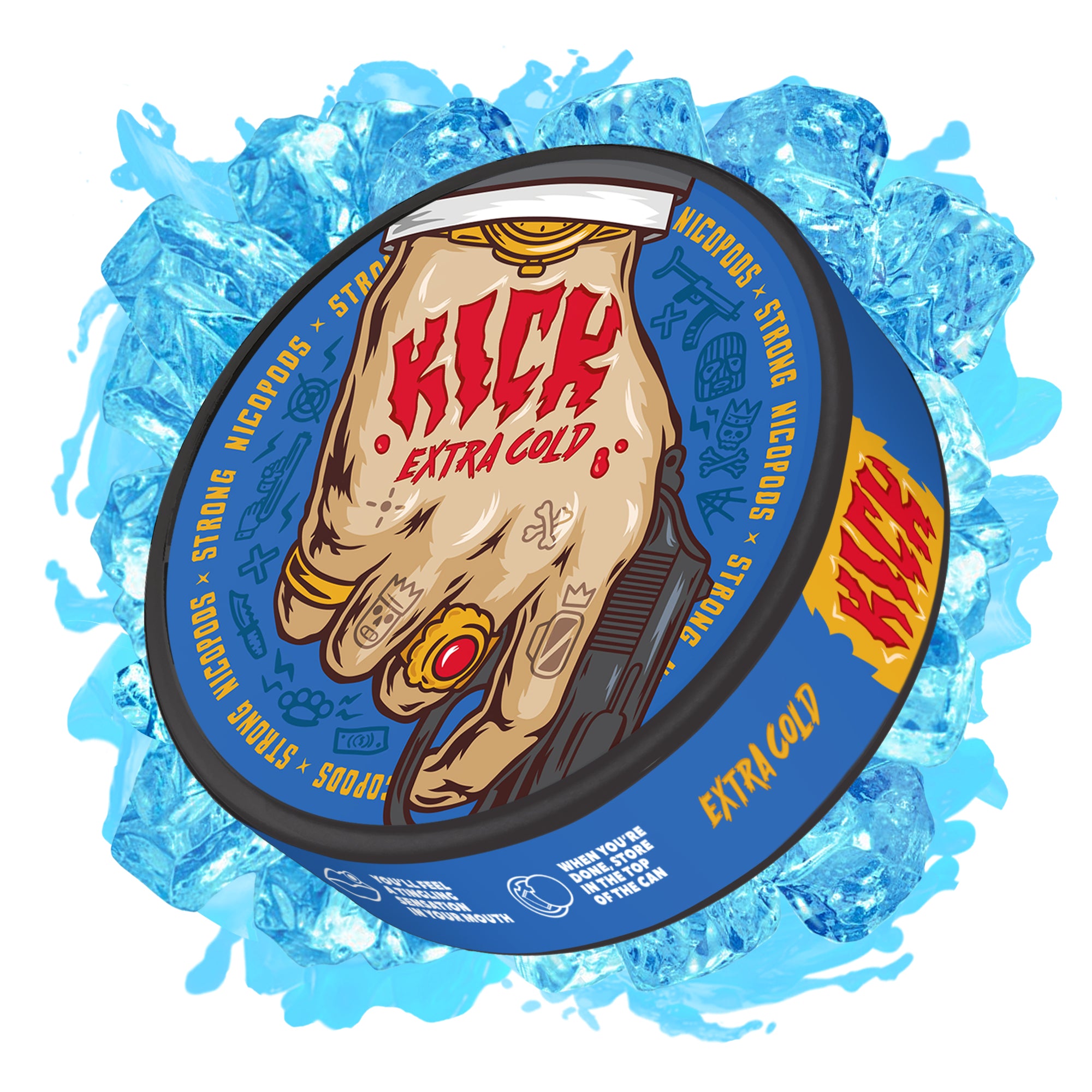 KICK Extra Cold - pouchline