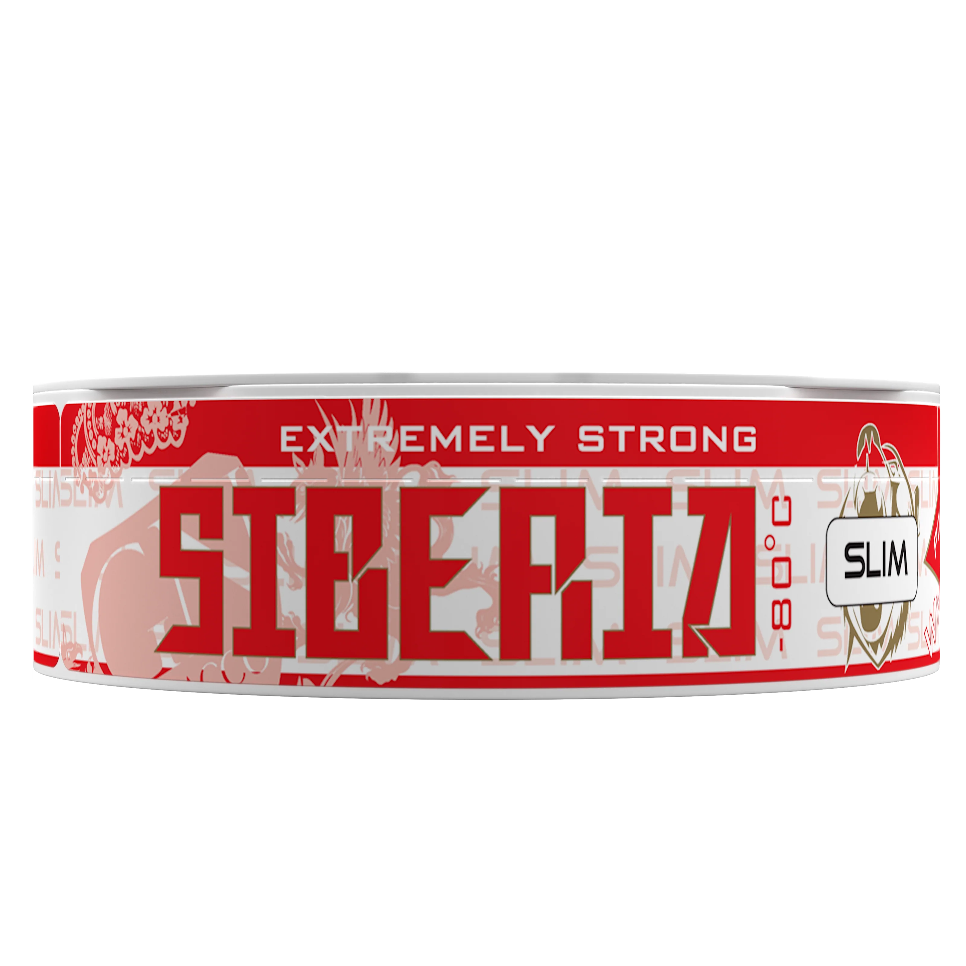 SIBERIA Slim Red White Dry Portion Nicotine Pouches