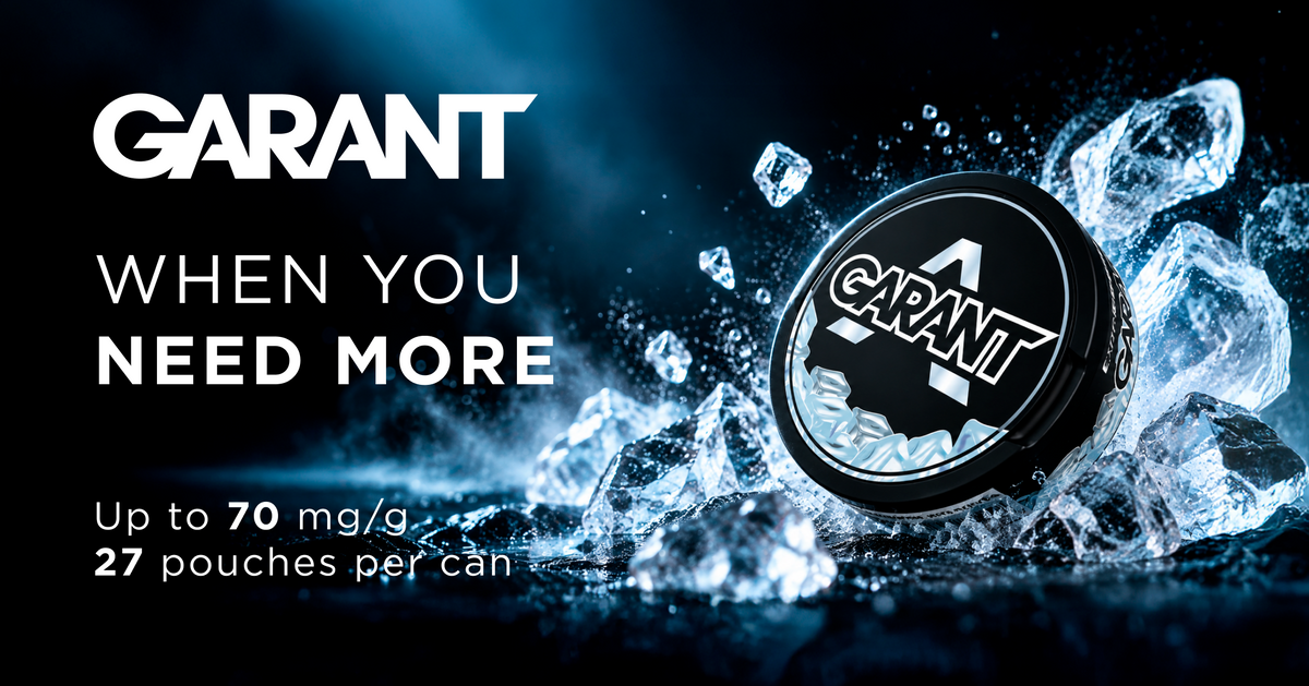 GARANT nicotine pouches up to 70mg/g