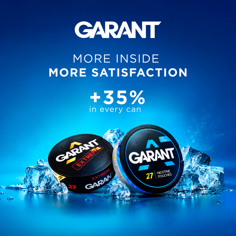 GARANT nicotine pouches up to 70mg/g