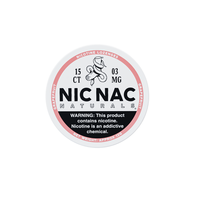 Nic Nac Grapefruit Old Design 3MG Nicotine Lozenges