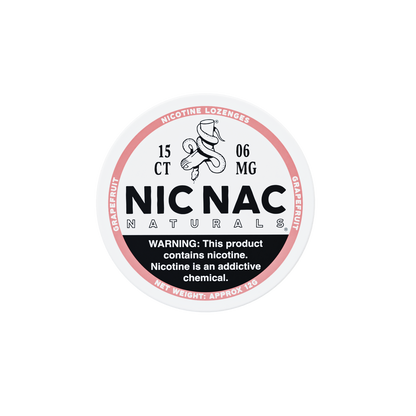 Nic Nac Grapefruit 6MG Nicotine Lozenges