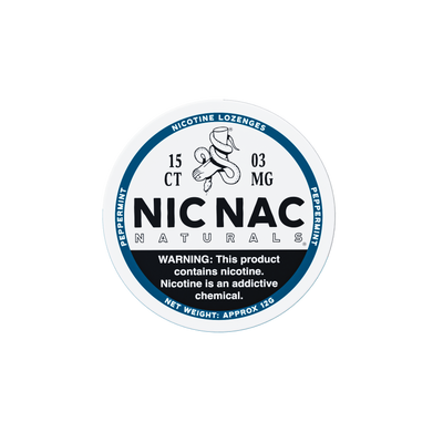 Nic Nac Peppermint Old Design 3MG Nicotine Lozenges