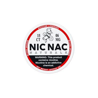 Nic Nac Blood Orange 6MG Nicotine Lozenges