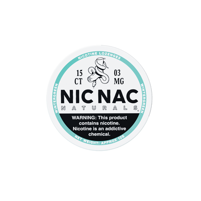 Nic Nac Wintergreen Old Design 3MG Nicotine Lozenges