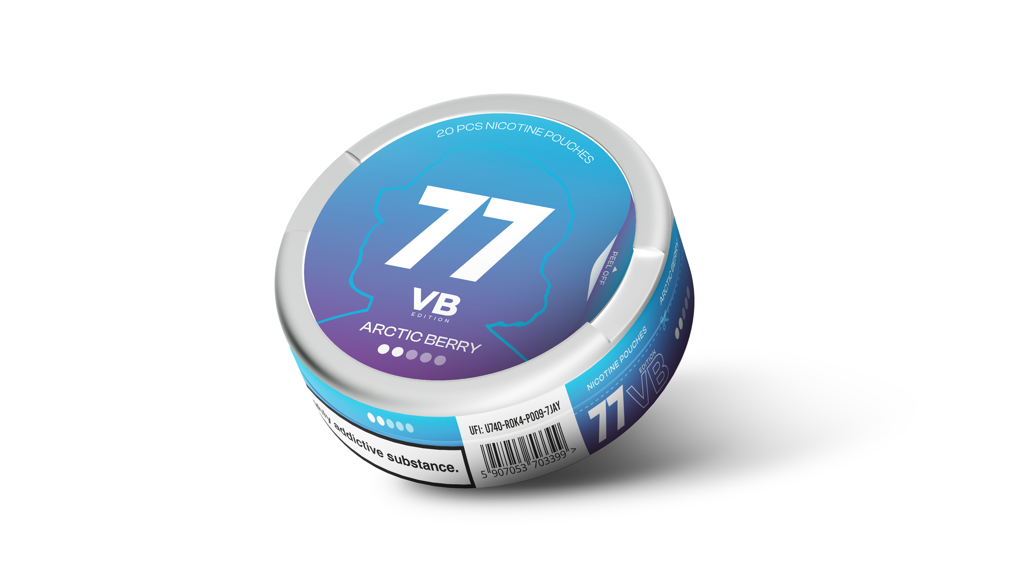 77 VB Edition Arctic Berry Nicotine Pouches