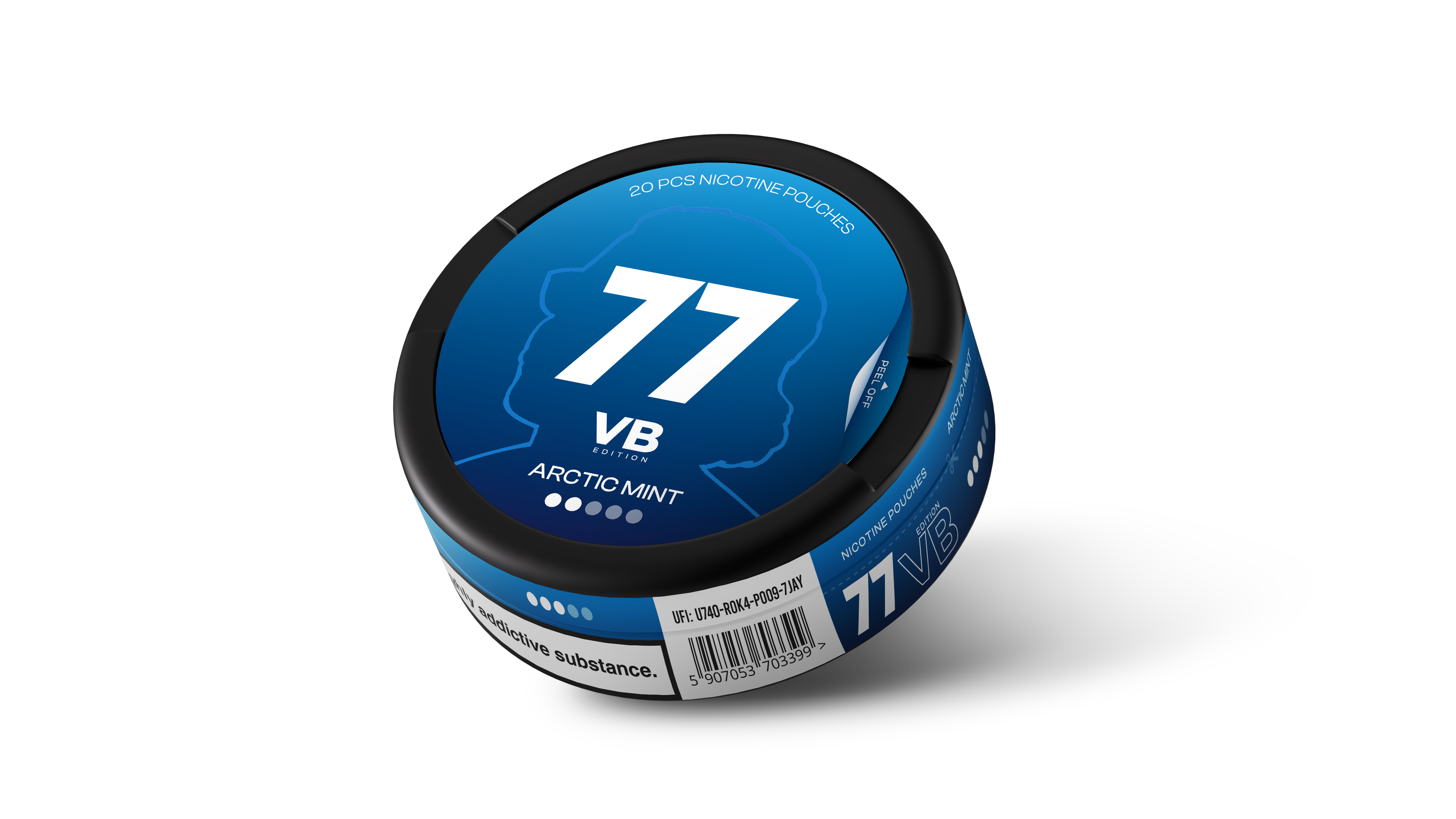 77 VB Mini Edition Arctic Mint Nicotine Pouches