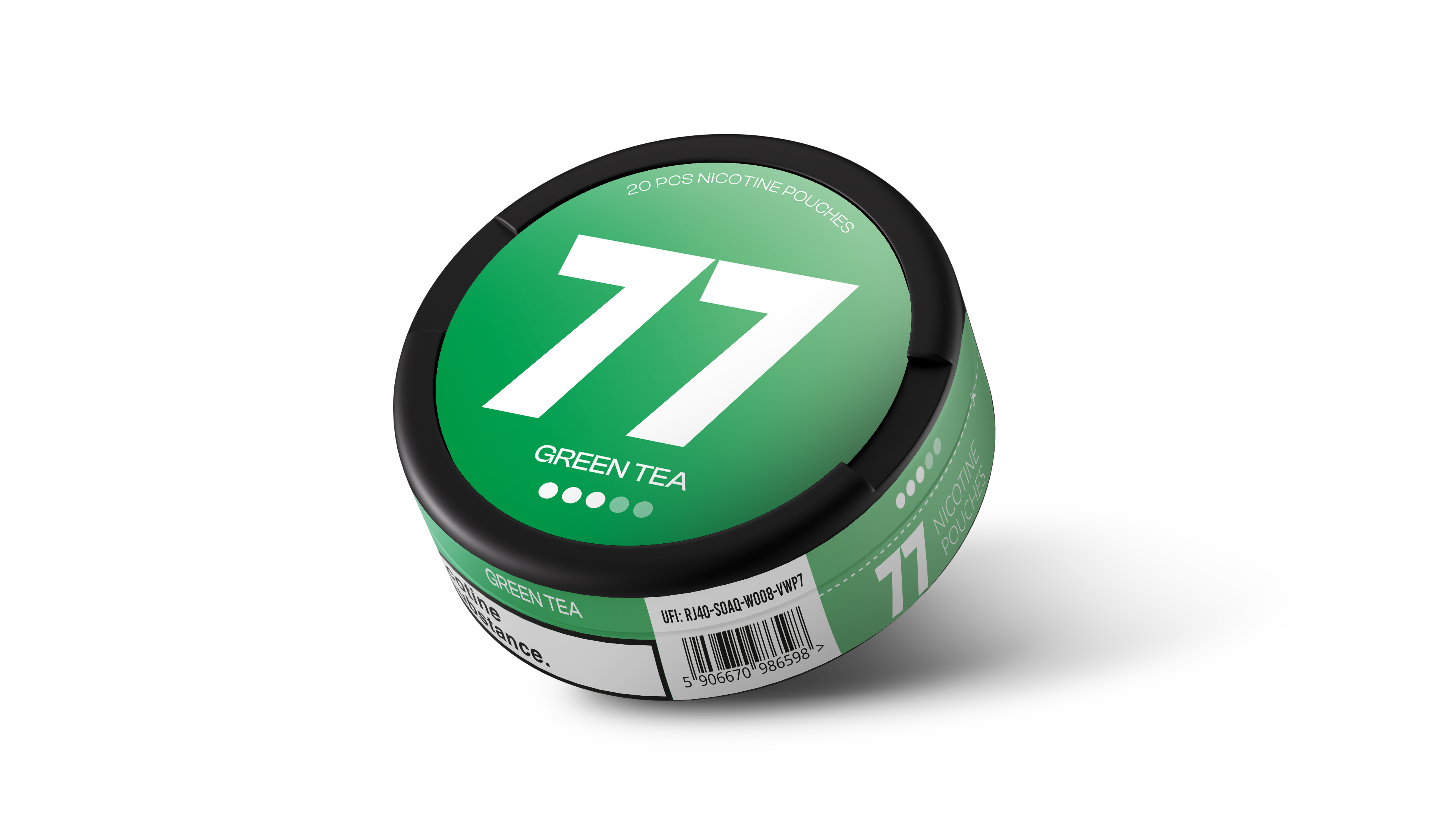 77 Green Tea Nicotine Pouches
