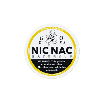 Nic Nac Lemon 3MG Nicotine Lozenges