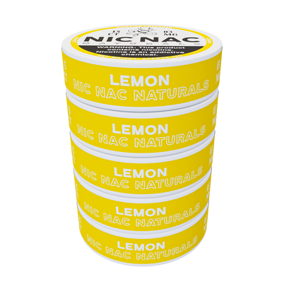 Nic Nac Lemon 3MG Pack Of 5 Nicotine Lozenges