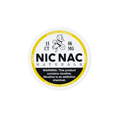 Nic Nac Lemon Old Design Nicotine Lozenges