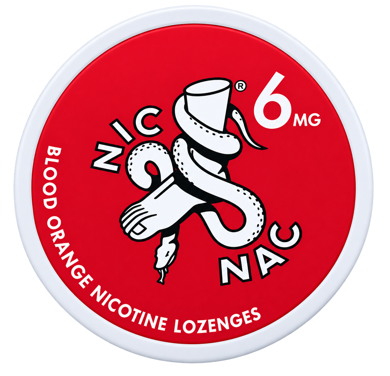 Nic Nac Blood Orange 6MG Nicotine Lozenges