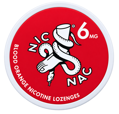 Nic Nac Blood Orange 6MG Nicotine Lozenges