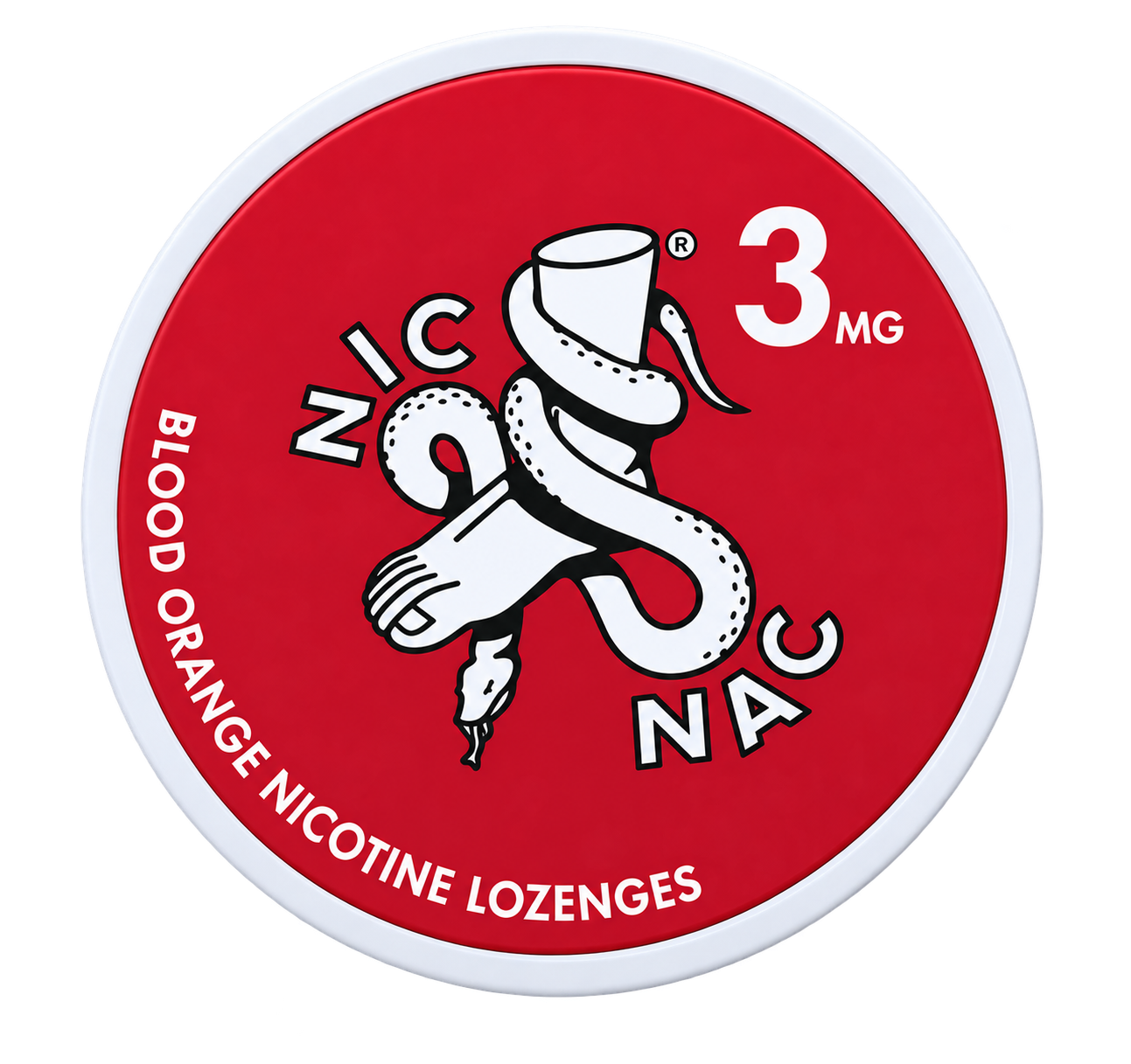 Nic Nac Blood Orange 3MG Nicotine Lozenges
