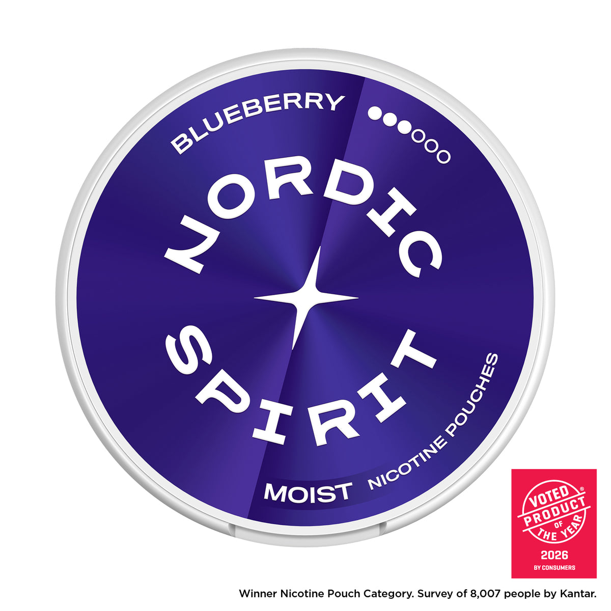 Nordic Spirit Blueberry Strong Moist Nicotine Pouches