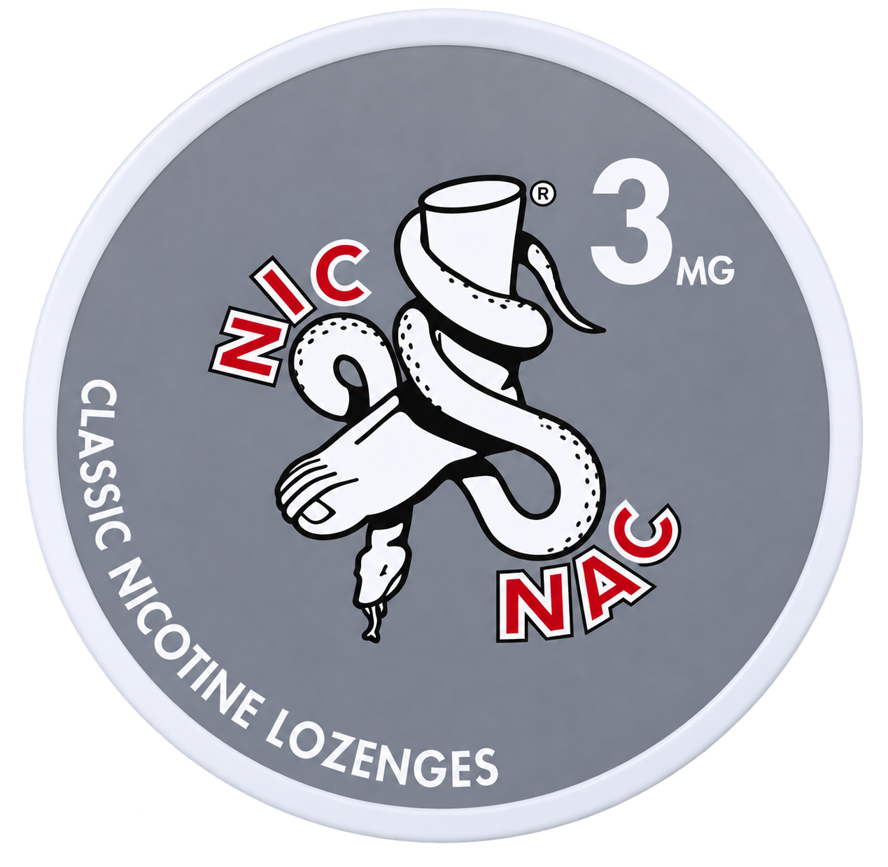 Nic Nac Classic 3MG Nicotine Lozenges