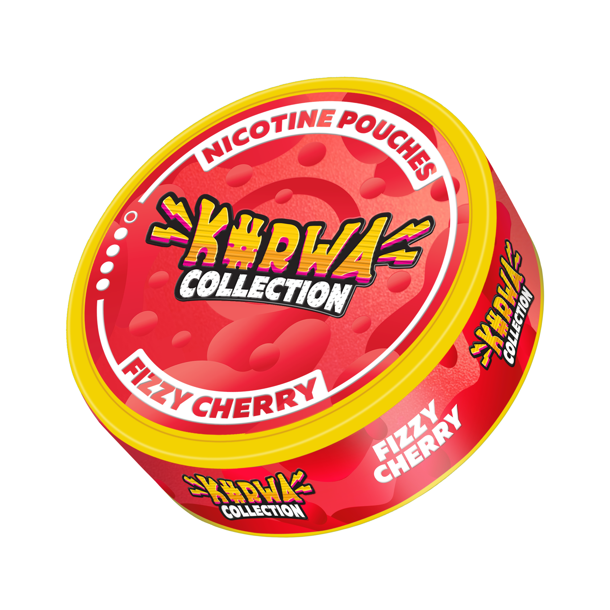 Kurwa Collection Fizzy Cherry Side View Nicotine Pouches