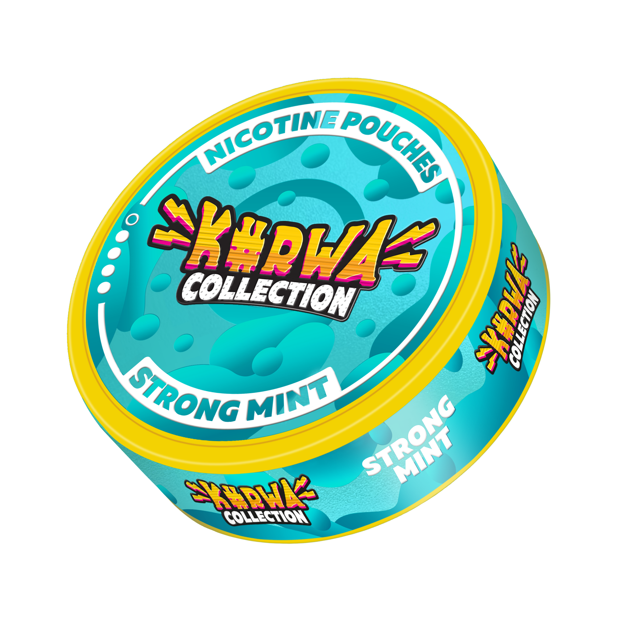 Kurwa Collection Strong Mint Side View Nicotine Pouches