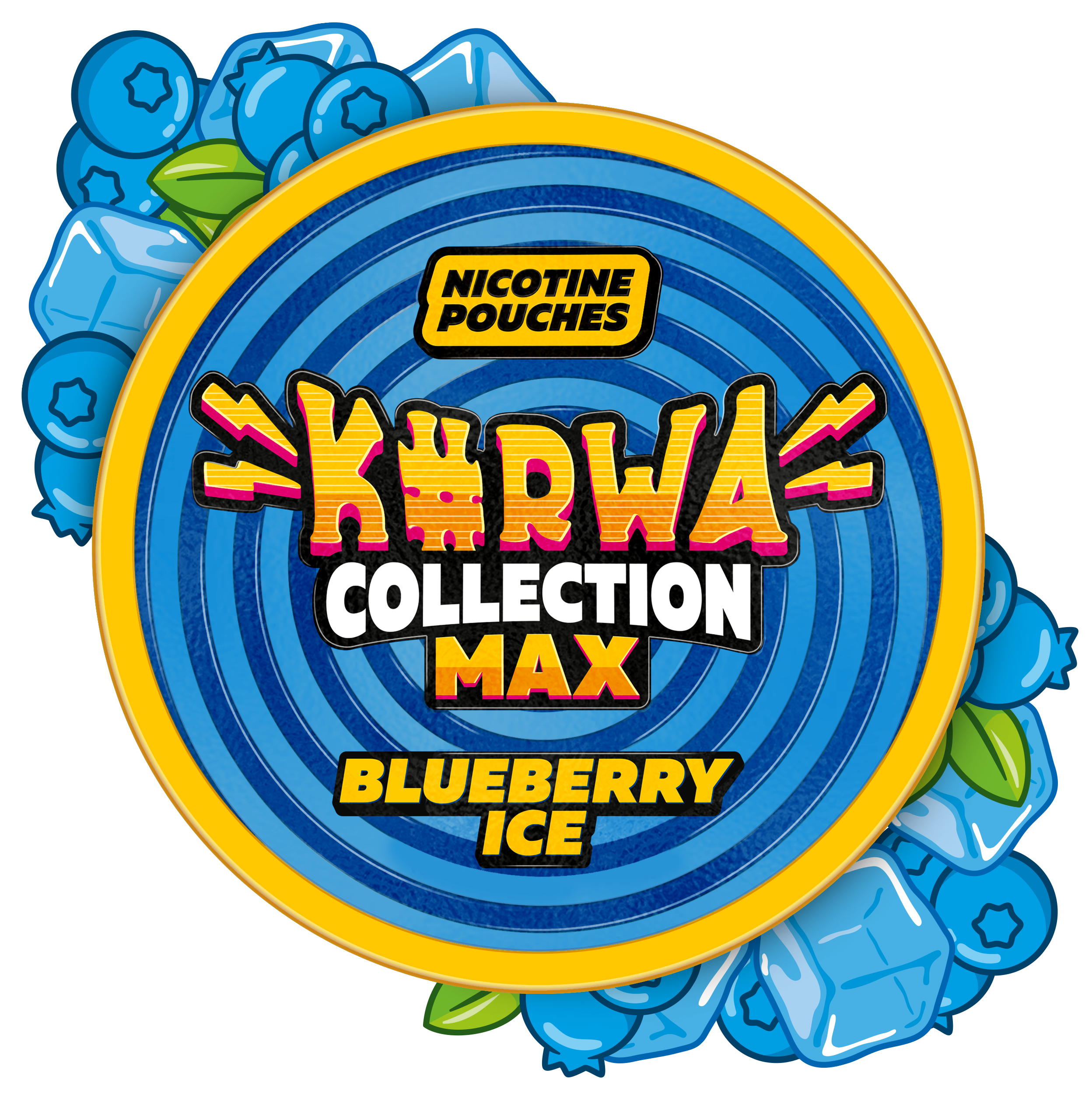 Kurwa Collection Max Blueberry Ice Nicotine Pouches