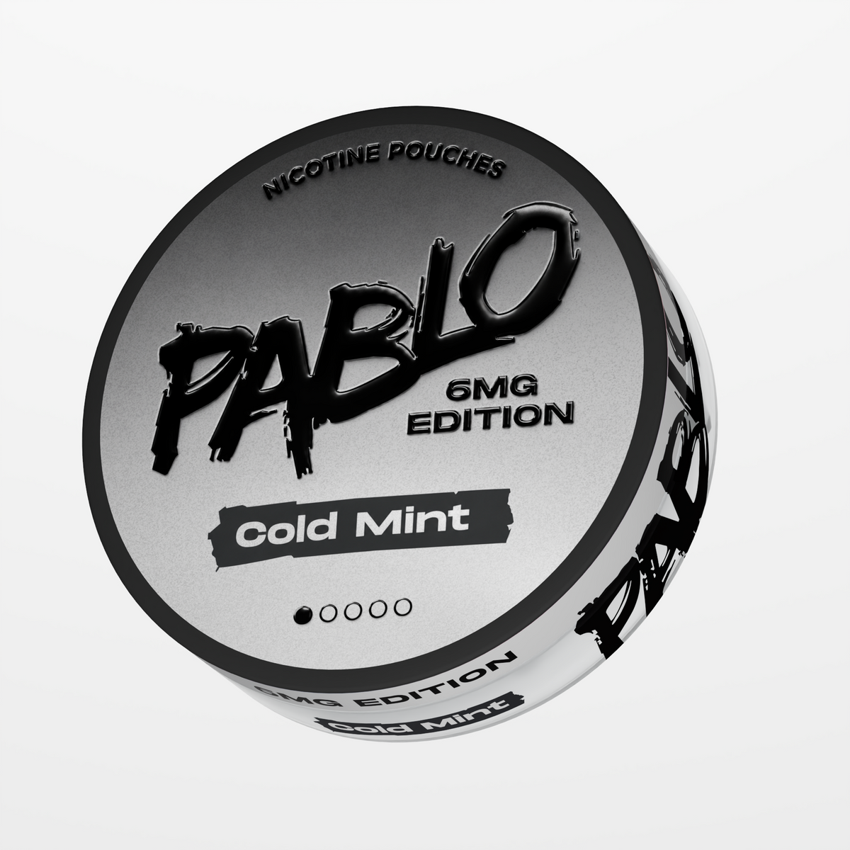 Pablo Cold Mint 6MG Edition Nicotine Pouches Side View.