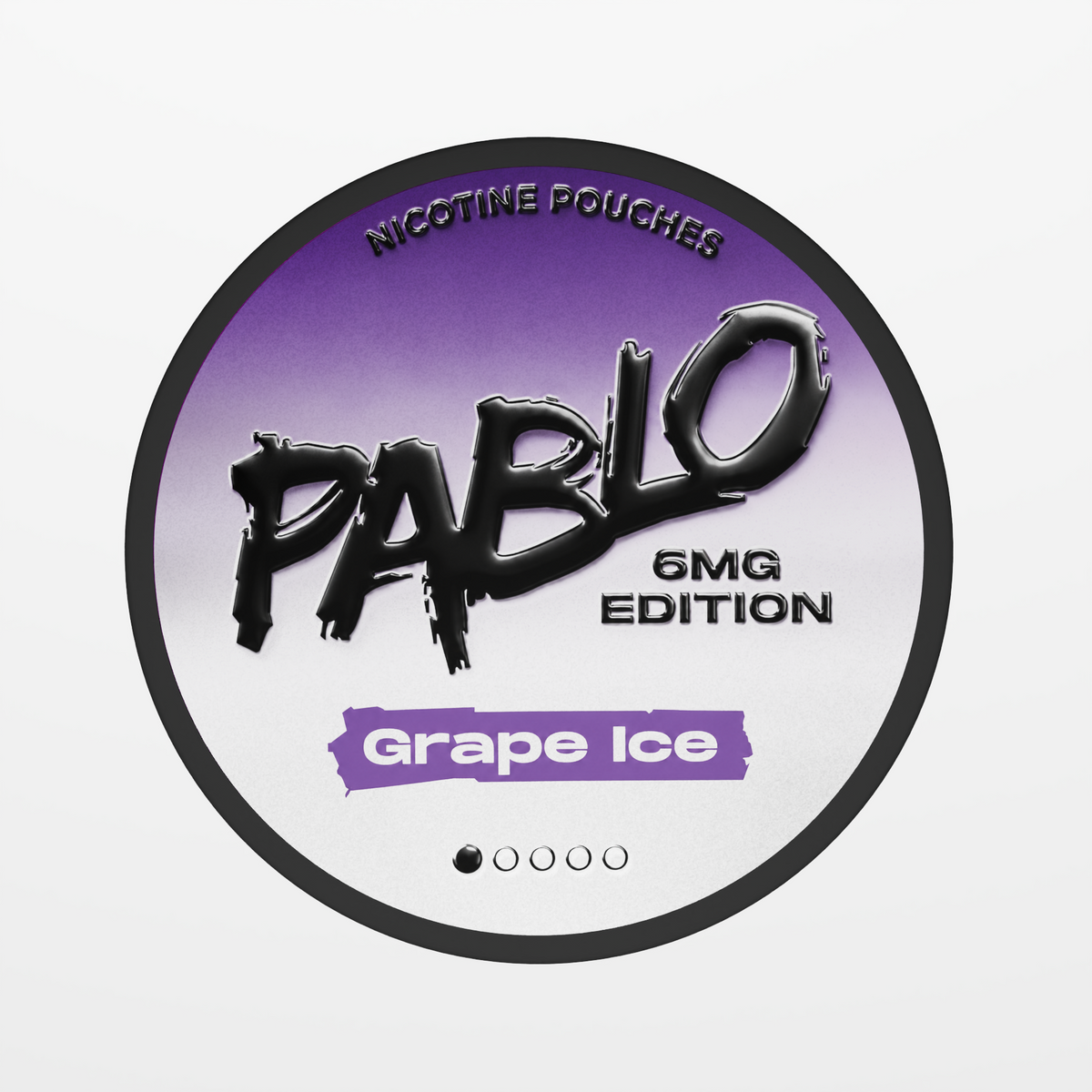 Pablo Grape Ice 6MG Edition Nicotine Pouches Front View