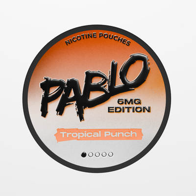 Pablo Tropical Punch 6MG Edition Nicotine Pouches Front View