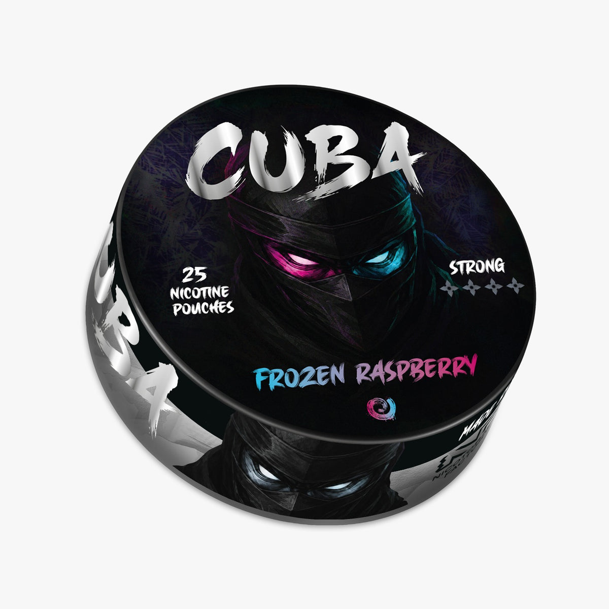 Cuba Ninja Frozen Raspberry 15.6MG Nicotine Pouches