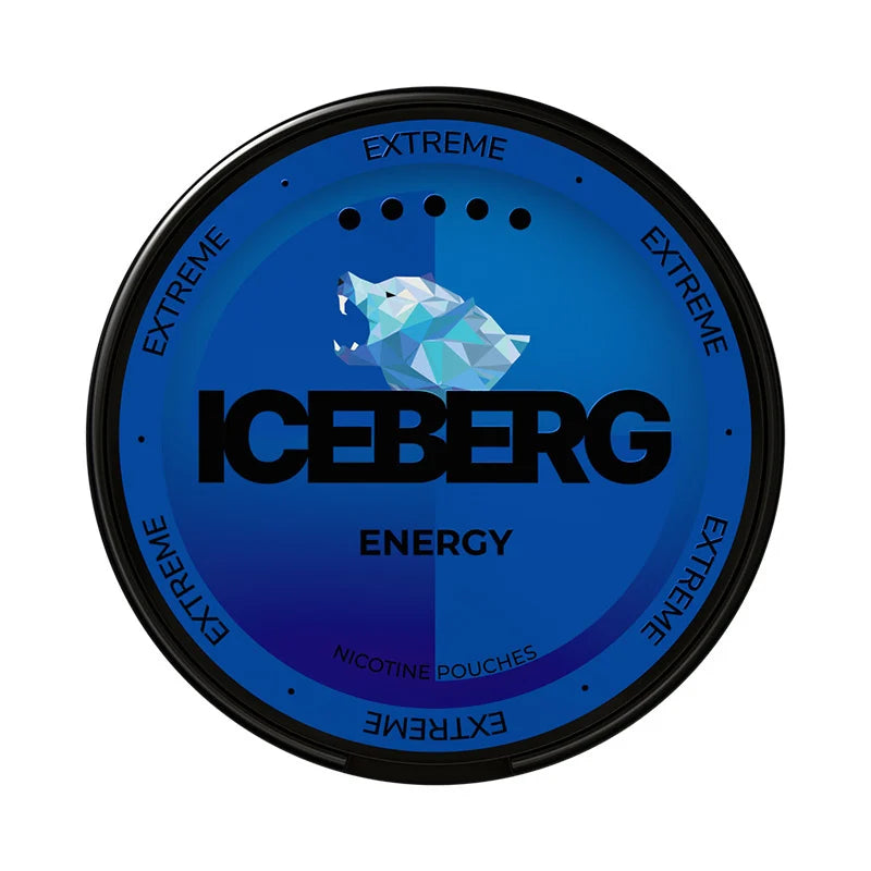 Iceberg Mini Energy Nicotine Pouches Top View